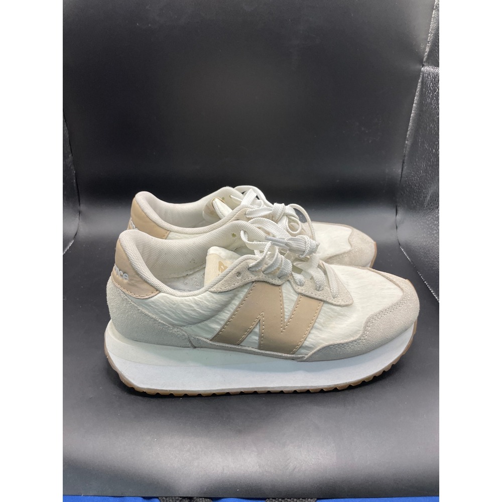 New Balance 237 Lifestyle Sneakers Cream Tan WS237HTB Mens 4.5 Womens 6